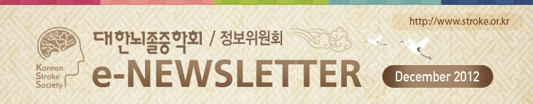 대한뇌졸중학회 2012년 12월 정보위원회 e-NEWSLETTER